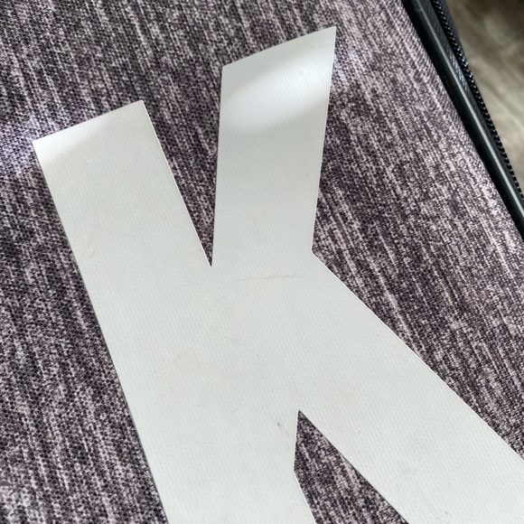 PINK gray suitcase, no pockets or zippers, used but good condition still - Picture 5 of 6